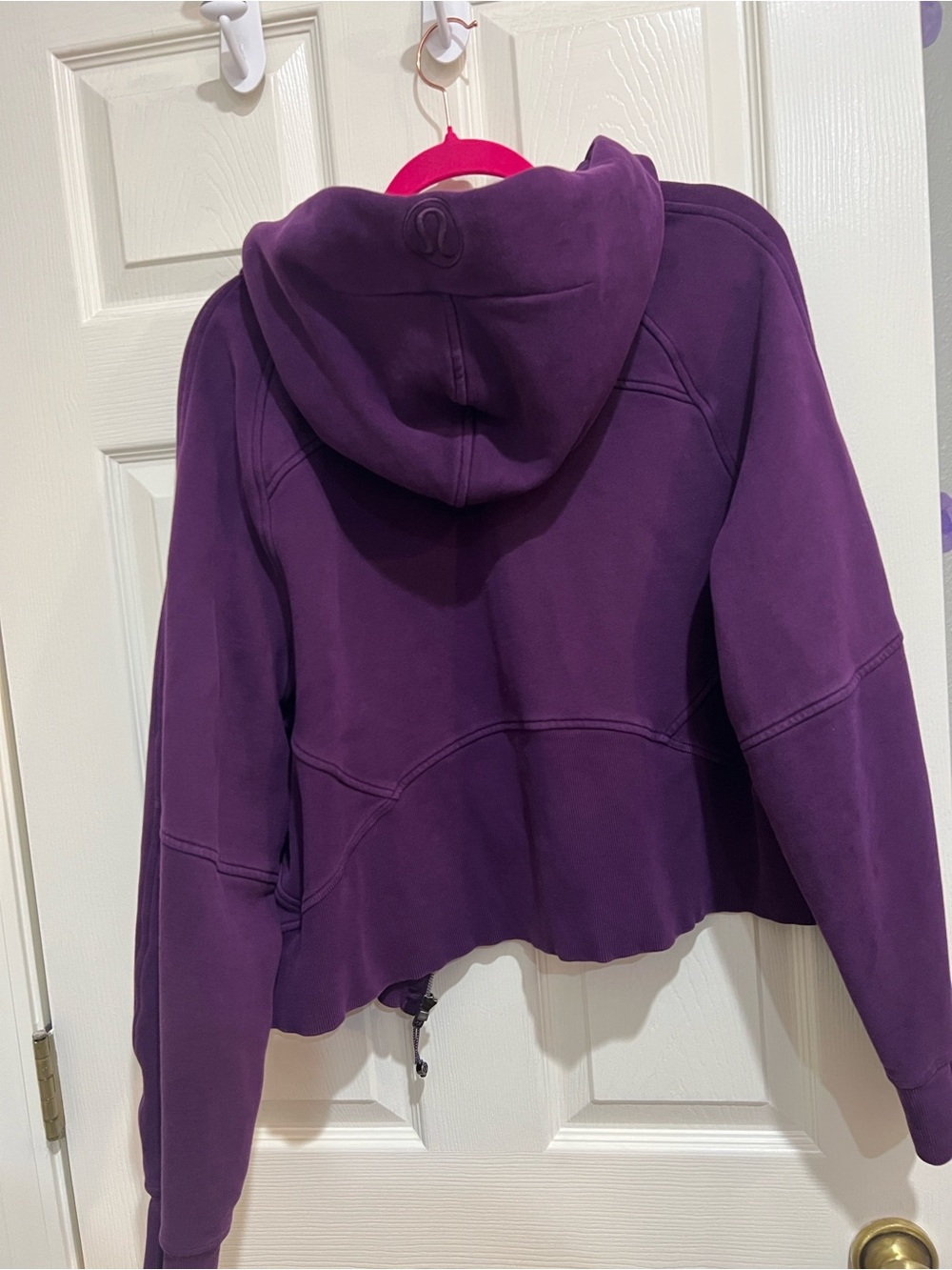 180. Lululemon Scuba Oversized Full-Zip Hoodie Dramatic Magenta XL XXL - Picture 12 of 13
